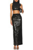 NORMAL WAISTED WITH BACK SLIT SKIRT BAN2308-0700