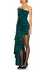 SLIP/STRAPLESS WITH DRAPPED ASIDE DRESS  BAN2308-0724