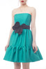 STRAPLESS BELTED BUBBLE DRESS BAN2207-0270