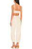 TIE ON THE SHOULDER BUSTIER JUMPSUITS BAN2312-0879