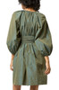 KEY HOLE FRONT WITH BOUFFANT SLEEVE BELTED AND BOUFFANT SLEEVE DRESS BAN2308-1373