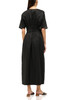 V-NECK SEMI-CIRCULAR MID-CALF DRESS BAN2311-0388