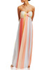 STRAPLESS WITH CAPE FLOOR LENGTH DRESS BAN2312-0958