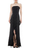 STRAPLESS WITH SLIT FRONT ASYMETRICAL DRESS P1807-0038-PB