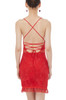 HIGH WAISTED STRAP ABOVE-THE-KNEE LENGTH DRESSES P1805-0173-NR