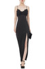 STRAP SLIT FLOOR LENGTH DRESSES P1807-0039-PB