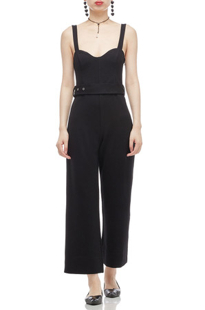 BELTED STRAP WIDE LEG JUMPSUIT BAN2012-0004