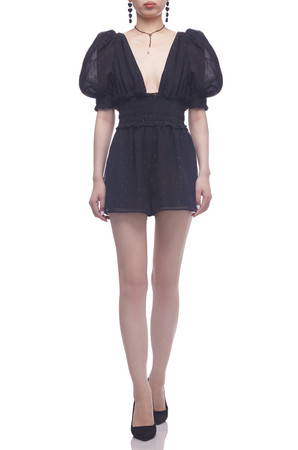 DEEP V-NECK WITH TIE ON THE BACK ROMPERS BAN2106-0516