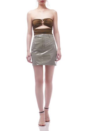 NORMAL WAISTED BELTED SKIRT BAN2111-0293