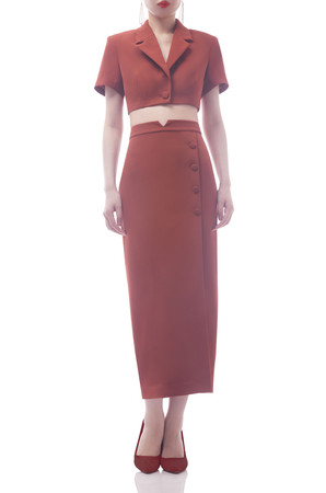 NORMAL WAISTES WITH SLIT ASIDE SKIRT BAN2112-1046