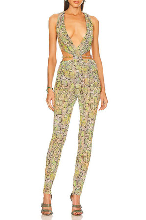 DEEP V-NECK JUMPSUITS BAN2203-1270