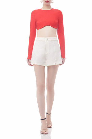 ROUND NECK CROPPED TOP BAN2207-0736