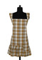 Yellow Sunset Double Check Pinafore Apron