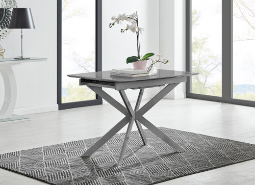 Lira Grey 100cm Extendable Dining Table Lira Grey 100cm Extendable Dining Table