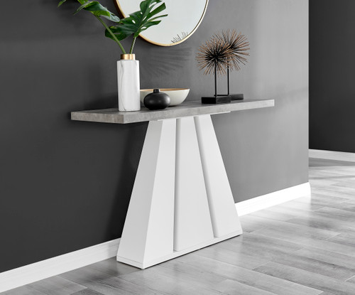 Athens Grey Concrete Console Table Athens Grey Concrete Console Table