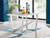 Kylo 120cm White High Gloss and Chrome Dining Table Kylo 120cm White High Gloss and Chrome Dining Table