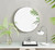 Emma 60cm Round Silver Frame Wall Mirror Emma 60cm Round Silver Frame Wall Mirror