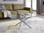 Leonardo Glass And Chrome Metal Coffee Table Leonardo Glass And Chrome Metal Coffee Table