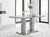 Imperia 6 Grey Modern High Gloss Dining Table