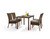 Bali Brown Rattan 4 Seat Garden Dining Set Bali Brown Rattan 4 Seat Garden Dining Set