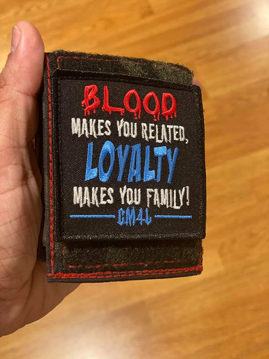 Blood And Loyalty Patch Iron Unicorn Apparel