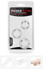 POWER PLUS TRIPLE BEADED RING SET CLEAR