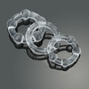 GET LOCK BEADED COCK RINGS Clear