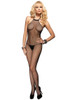 Fishnet Halter Bodystockings Black O/S