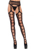 Net opaque stockings Black O/S