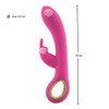 Leaslo Luxury Rechargeable Pink Bunny Vibrator 8inch