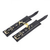 Bondage Black Gold Leather Set Ankle Wrist Collar with Leash