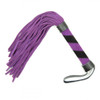 Whips Cyprus-Spanking Nu-buck flogger whip Purple-black 17.5"
