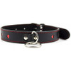 Leather Neck Collar Cyprus with Metal Leash Chain