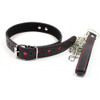 Leather Neck Collar Cyprus with Metal Leash Chain