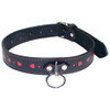 Leather Neck Collar Cyprus with Metal Leash Chain