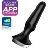 Satisfyer Plug-ilicious 2 Play Πρωκτική Σφήνα με Δυνατότητα Ασύρματης Λειτουργίας και Δόνηση σε Μαύρο χρώμα