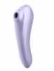 SATISFYER DUAL PLEASURE AIR PULSE VIBRATOR MAUVE - Κλειτοριδορουφήκτρα με App Bluetooth τηλεχειριστήριο