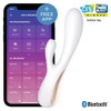 SATISFYER MONO FLEX WHITE WITH APP - Κολπικός και Κλειτοριδικός Δονητης Με App Bluetooth Τηλεχειριστήριο