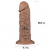 10.5” Realistic Chubby Dildo Brown - Ο Βαρβάτος Καφέ Πούτσος