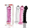 LUXURY PINK GLASS DILDO - Υψηλής ποιότητας χειροποίητο Ντιλτο με μικρά εξωγκοματάκια από γυαλί Ρόζ