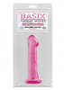 Basix Works 6.5 Inch Dong pink - Ομοίωμα Πέους Απο Ζελέ Μώβ