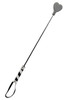 Whip with heart-shaped leather clapper