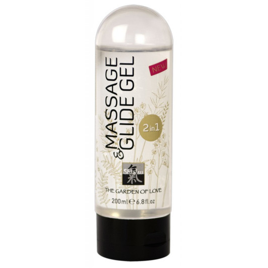 Hot shiatsu Massage Glide Gel 200ml - Ζελέ Λιπαντικό και Μασάζ 2 σε 1 Αγνό Φυσικό