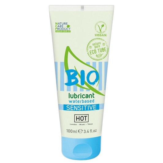 hot-hot-bio-waterbed-sensitive 100ml - Iδανικό  λιπαντικό για την κολπική ξηρότητα  με βάση το νερό. 100% οργανικό και vegan
