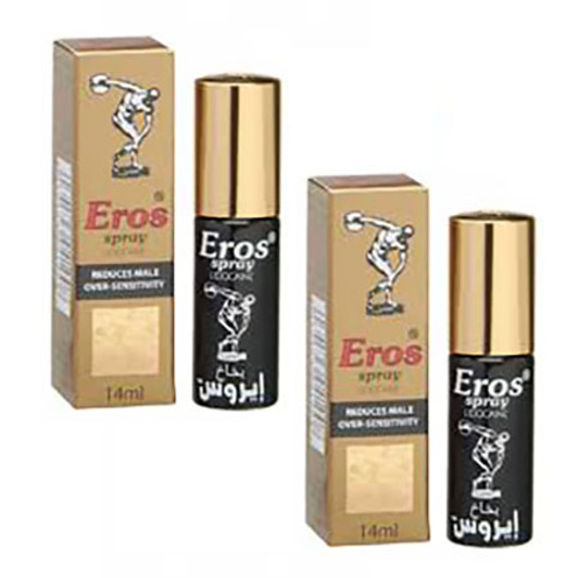 EROS DELAY SPRAY CYPRUS - For Men 14ml  2pcs - Το # 1 σπρέι καθυστέρησης για τους άνδρες (2τεμ. Προσφορά)