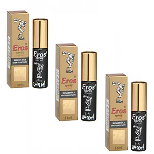 EROS DELAY SPRAY CYPRUS- For Men 14ml 3pcs - Το # 1 σπρέι καθυστέρησης για τους άνδρες (3τεμ. Προσφορά)