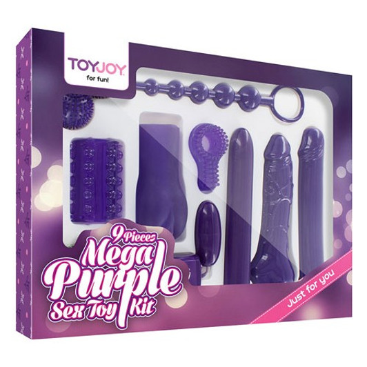 Toy Joy Complete 9pcs Mega Purple Sex Toy Kit
