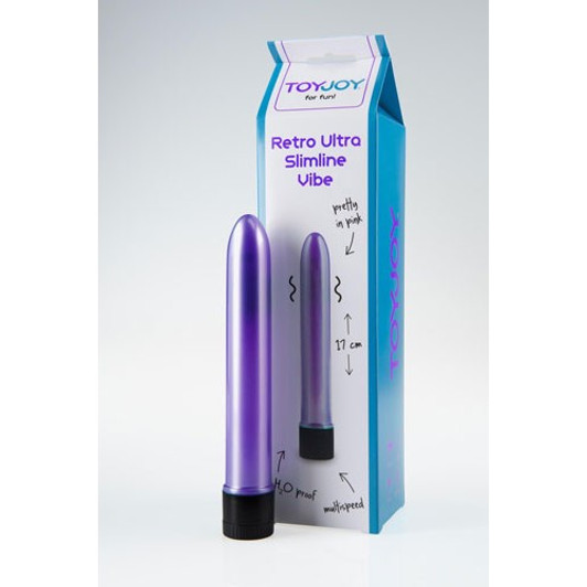 Retro Ultra Slimline Vibrator 17cm Pink Retro Ultra Slimline Vibrator 17cm Pink