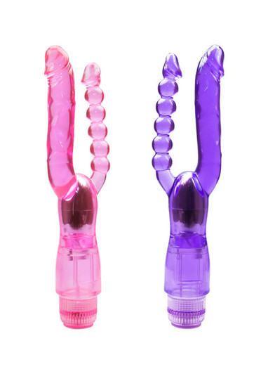DOUBLE PLEASURE VIBRATOR APHRODISIA purple