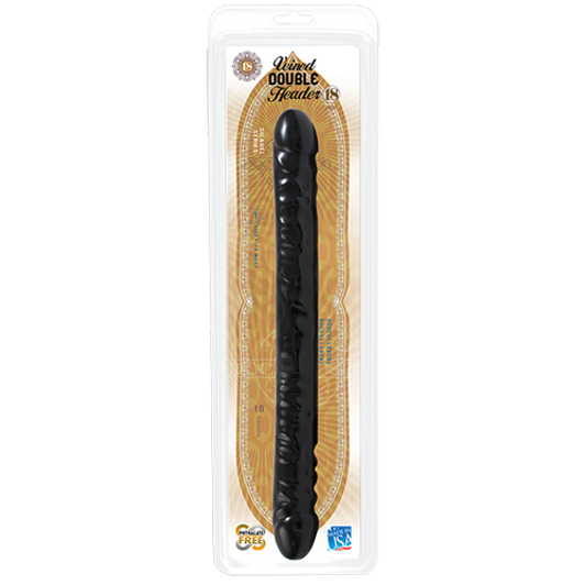 Doc Johnson Double headed veined 45cm Dong in Black 18inch